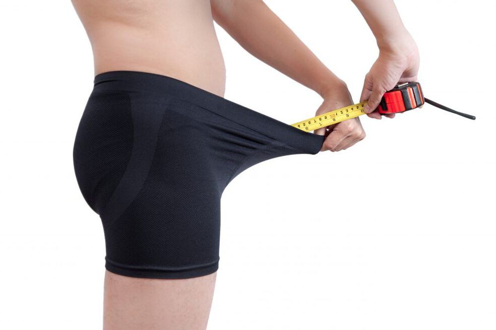 Measurement of penis length after massage with soda